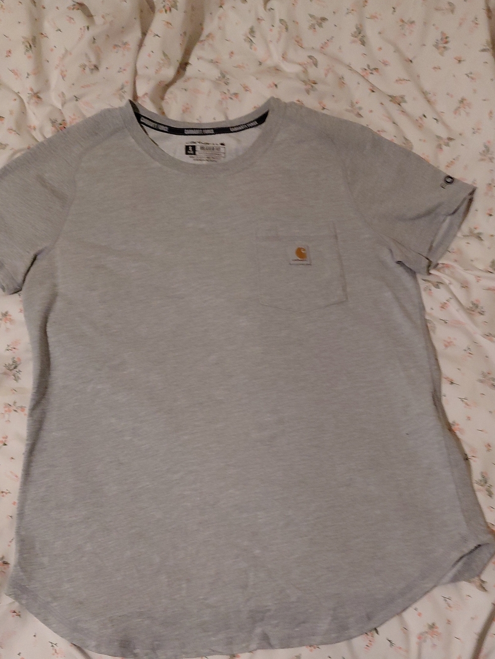 Carhartt Men’s Heather Gray Short-Sleeve Pocket Tee